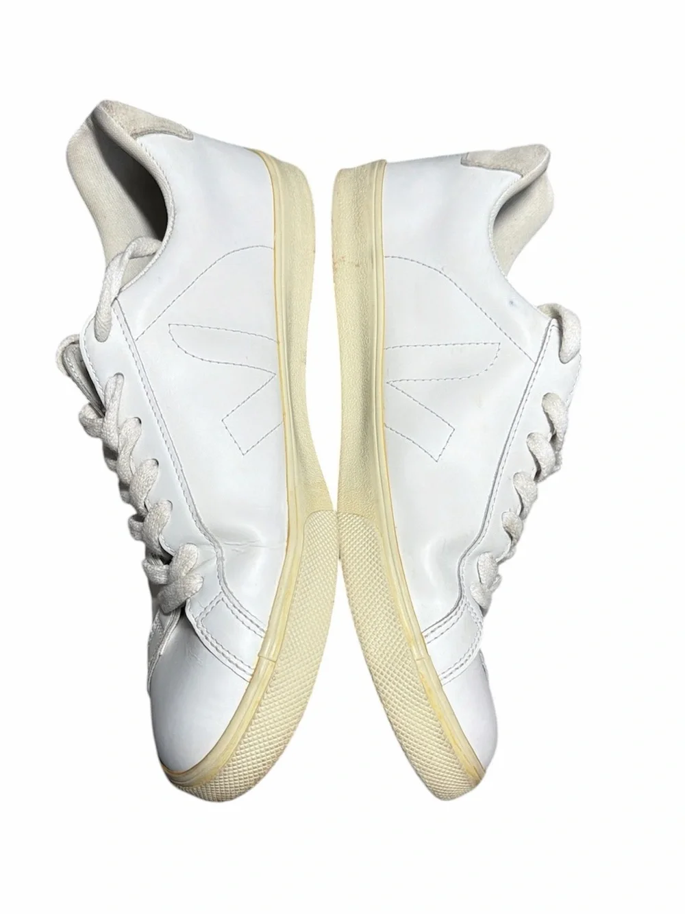 Veja Esplar White Leather Sneakers Size 9